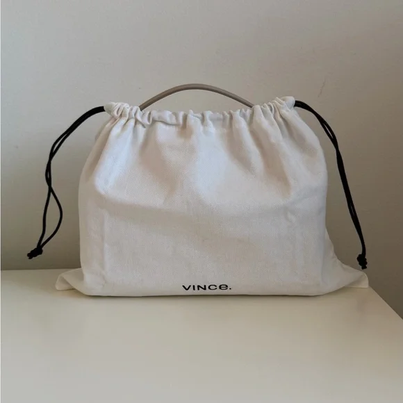 Vince Beige leather Top-Handle Bag - Picture 2 of 7